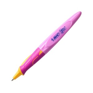 stylo-bic-dapprentissage-rose-pointe-moyenne-encre-bleue-l