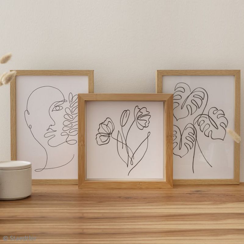 DIY vidéos : Fabriquer 3 tableaux Art Déco minimalistes - Idées conseils et  tuto Home déco, cadre & tableau