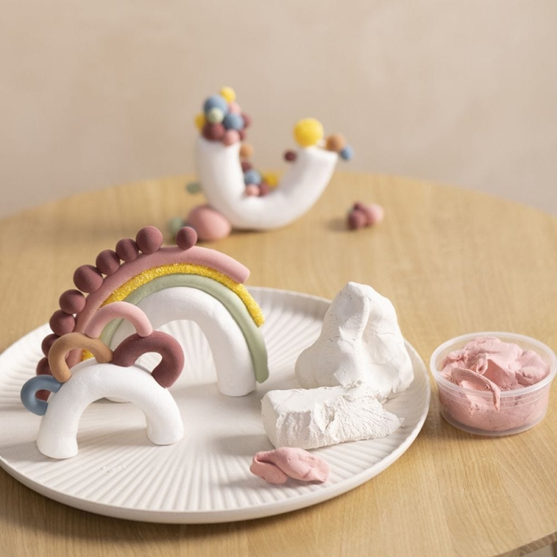 Activité manuelle enfant : Des sculptures en pâte à modeler et
