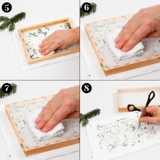 DIY : Marque place et photophore en papier mâché pour Noël - Idées