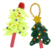 Petits sapins de Noël en chenille
