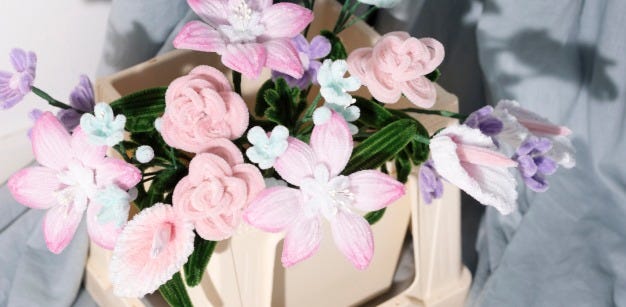 Fleurs de chenille