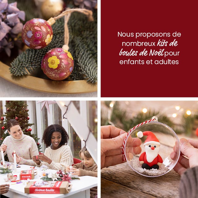 Photo de collage - Boules de Noël