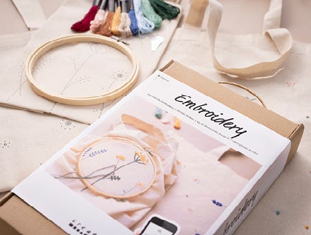 Commencer les kits DIY avec de la broderie