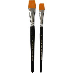 Pinceaux Gold Line, dim. 16+20, L : 19-20 cm, L : 17-24 mm, Plat, 2 pièces/ 1 Pq.