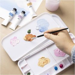 Palette de peinture avec couvercle