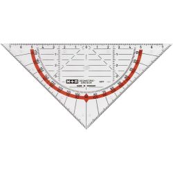 Equerre géométrique, L : 16 cm, 1 pièce