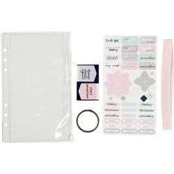 Pochette plastique avec accessoires