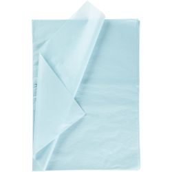 Papier de Soie, feuille 50x70 cm, 17 gr, bleu clair, 10 flles/ 1 Pq.