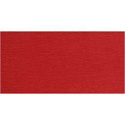 Papier Crépon, feuille 50x250 cm, rouge, 10 pli/ 1 Pq.
