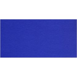 Papier Crépon, feuille 50x250 cm, bleu, 10 pli/ 1 Pq.
