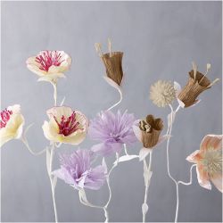 Papier Cr&eacute;pon, feuille 25x60 cm, Cr&ecirc;p&eacute; &agrave; 180%, 105 gr, naturel, 8 flles/ 1 Pq.