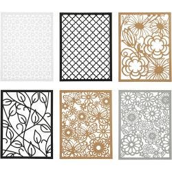 Bloc de papier cartonné avec des motifs façon dentelle