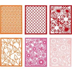 Bloc de papier cartonné avec des motifs façon dentelle