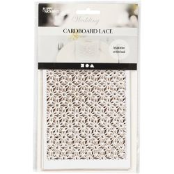 Papier cartonné motif dentelle