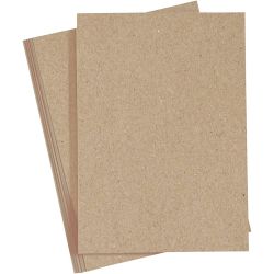 Papier cartonné, A4, feuille 210x297 mm, 220 gr, naturel, 10 pièces/ 1 Pq.