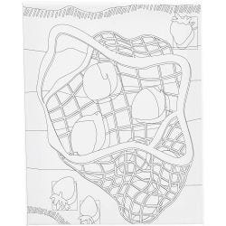 Toile de peintre imprimée, Agrumes , P: 1,6 cm, dim. 24x30 cm, 360 gr, 1 pièce