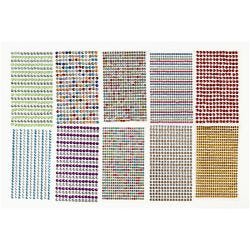 Rangs de pierres de strass