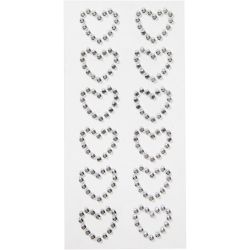 Coeurs en pierres de strass