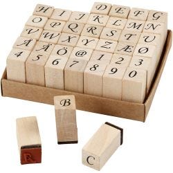 Set de tampons en bois