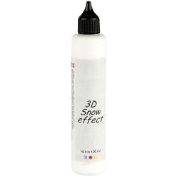 Pâte effet neige 3D