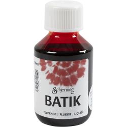 Peinture Batik pour textile, rouge, 100 ml/ 1 flacon