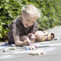 Craie de Trottoir, 6 pi&egrave;ces/ 1 Pq.