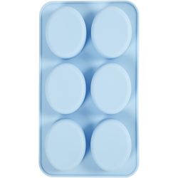 Moule en silicone, H : 2,4 cm, L : 7,7 cm, L : 6 cm, 6x100 ml, 1 pièce