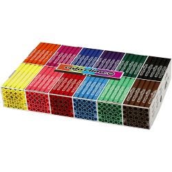 Feutres Colortime, trait 5 mm, couleurs classiques, 12x24 pièces/ 1 Pq.
