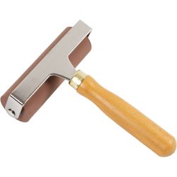 Rouleau en caoutchouc/rouleau pour linogravure, d 3 cm, L : 9,80 cm, 1 pièce