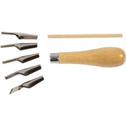 Kit de découpe de linoléum, 5ass./ 1 set
