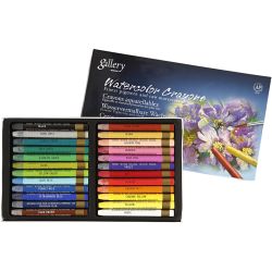 Pastels à la cire aquarellables