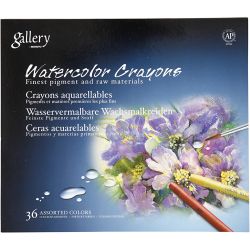 Pastels à la cire aquarellables