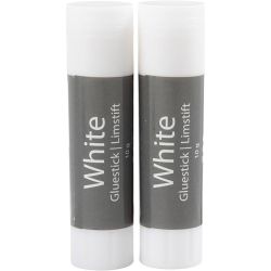 Bâton de colle White, rond, 10 gr, 2 pièces/ 1 Pq.