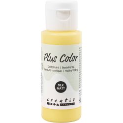 Peinture Acrylique Plus Color, primrose yellow, 60 ml/ 1 flacon