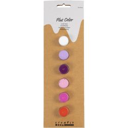 Peinture Acrylique Plus Color, harmonie violet/rose, 6x5 ml/ 1 Pq.
