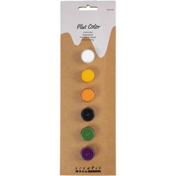 Peinture Acrylique Plus Color, couleurs Halloween, 6x5 ml/ 1 Pq.