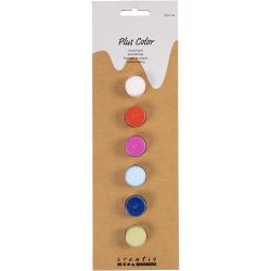 Peinture Acrylique Plus Color, Couleurs vives, 6x5 ml/ 1 Pq.