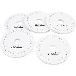 Disque de Tressage Kumihimo, d 12 cm, 5 pièces/ 1 Pq.