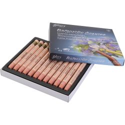 Pastels à la cire aquarellables