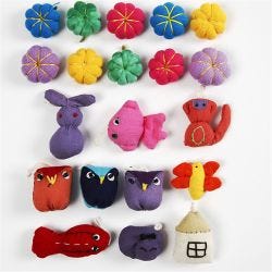Mini animaux en tissu