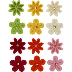 Fleurs en feutre
