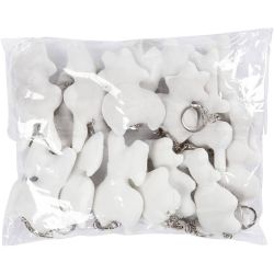 Figurines en tissu avec porte-clés