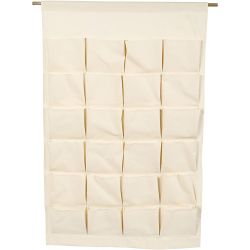 Organisateur à suspendre, H : 93 cm, L : 60 cm, naturel clair, 1 pièce