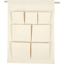 Organisateur à suspendre, H : 46 cm, L : 34 cm, naturel clair, 1 pièce