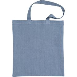 Sac fourre-tout, dim. 38x42 cm, 185 gr, bleu pigeon, 1 Pq.