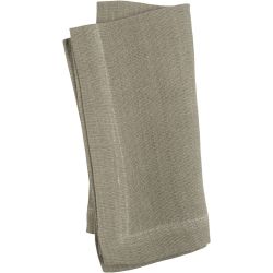 Serviettes en tissu, dim. 42x42 cm, 185 gr, dusty vert, 2 pièces/ 1 Pq.