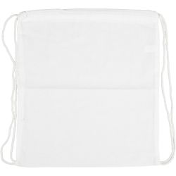 Sac à Cordons, dim. 37x41 cm, 130 gr, blanc, 1 pièce