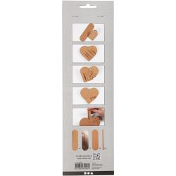 Coeurs en papier imitation cuir