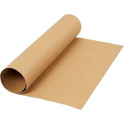 Papier imitation cuir, L : 50 cm, unicolor, 350 gr, brun clair, 1 m/ 1 rouleau